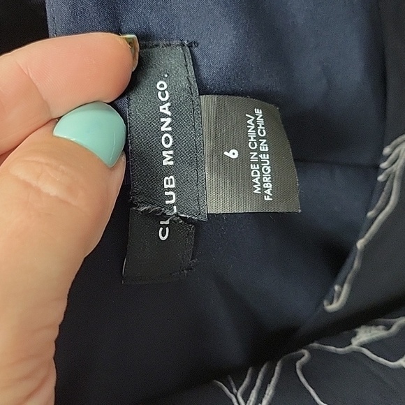 Club MONACO SOFT PRINT 100% SILK DRESS SIZE 6 - Picture 6 of 15